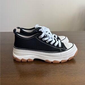 Chunky Black and White Sneakers